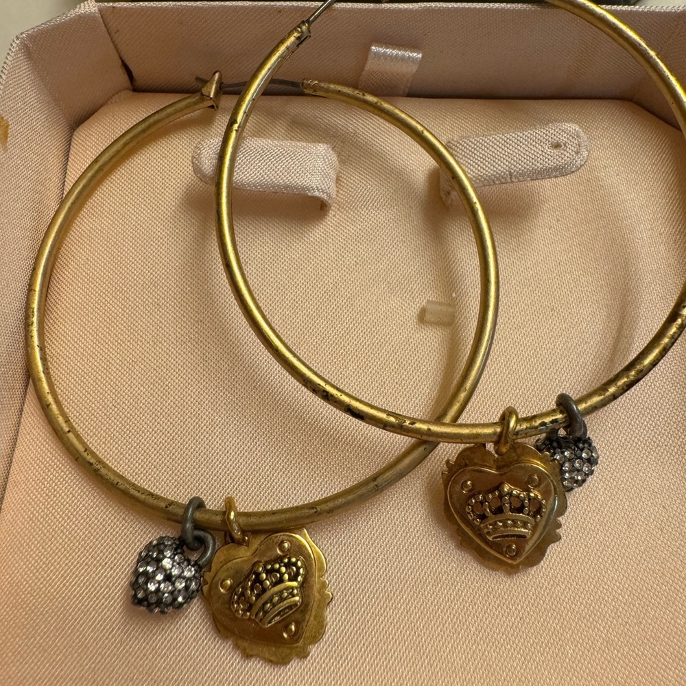 Juicy Couture Vintage Gold Hoop Earrings